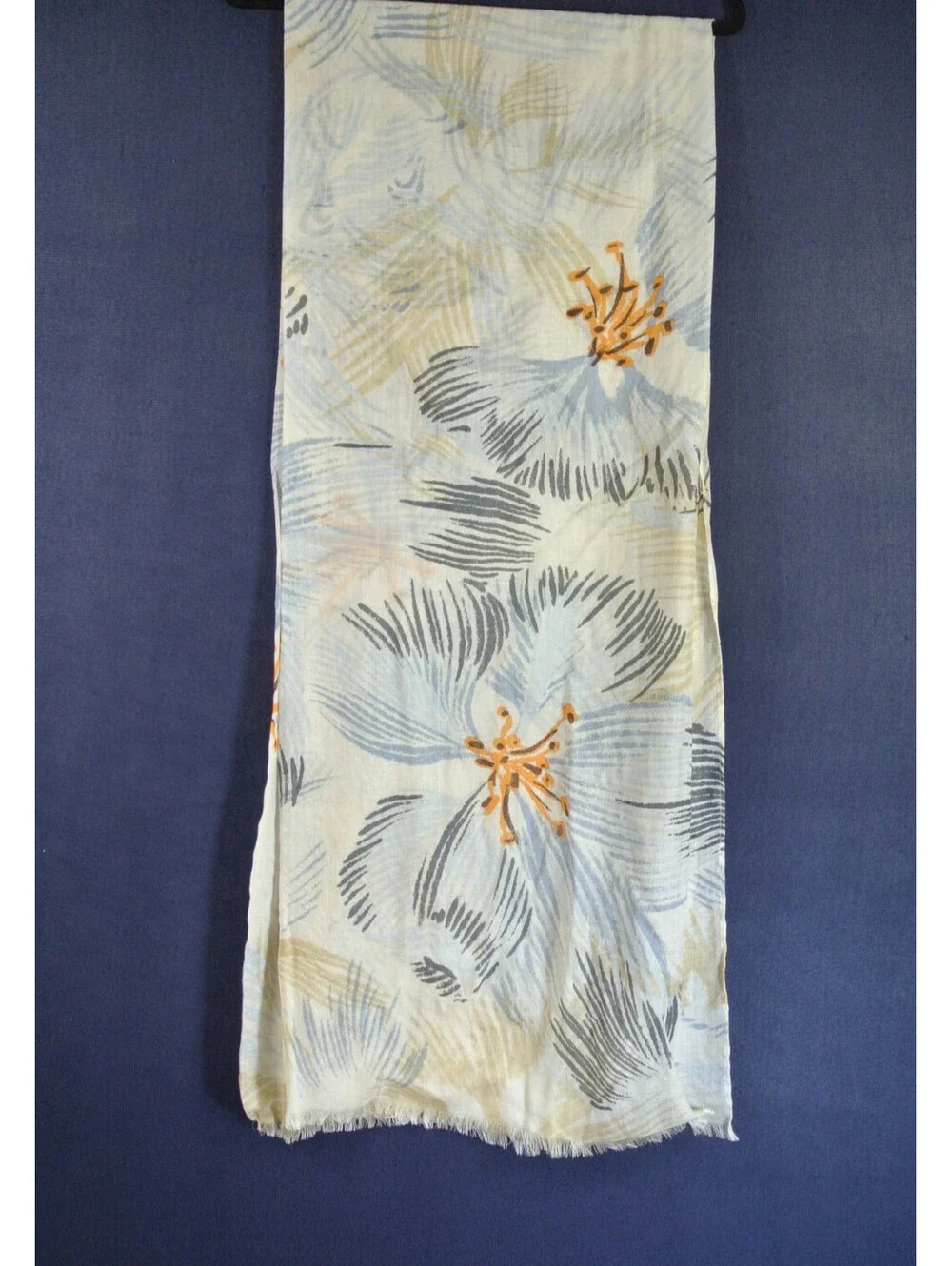 NEW, Nordstrom Silk Rectangle Fringe Scarf in Multi One Size #SC98